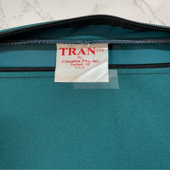 2 Zippered Extra Long Pouches, Maroon and Teal - Picture 5 of 6